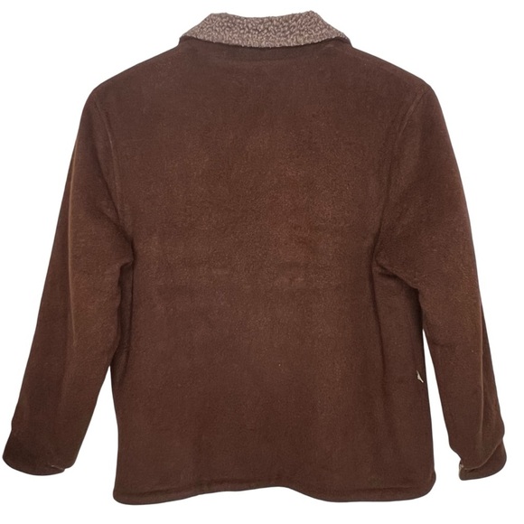 Peruvian Link Alpaca Wool Lined Zip Up Barn Jacket Coat Size M Sherpa Fleece - Picture 4 of 16